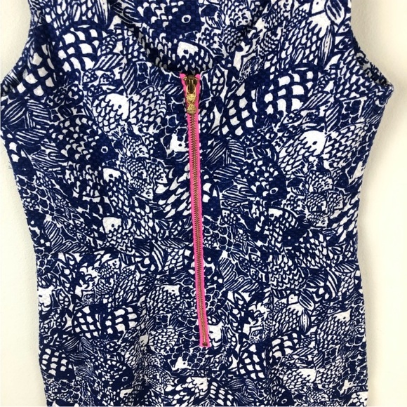 Lilly Pulitzer Navy & White Lace-Panel Sheath Dress Kentucky Derby Ready - Picture 8 of 13